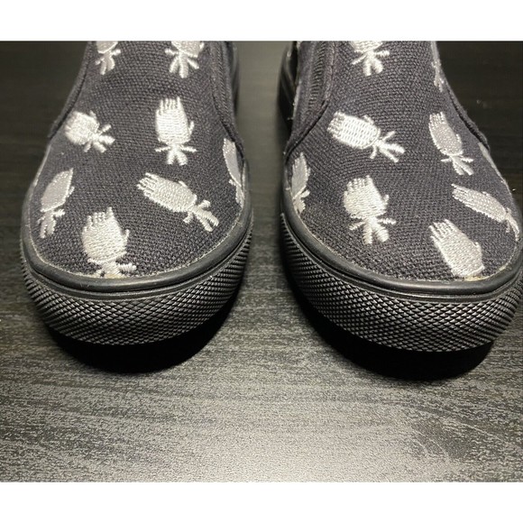 NEW AKID DreamWorks Good Luck Trolls Collection slip-on boy black sneakers Sz 9 - Picture 4 of 8